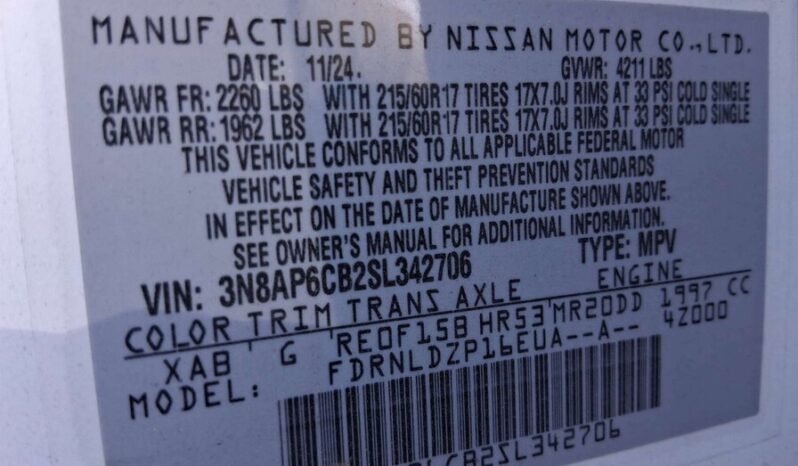 
								Salvaged Cars 2025 Nissan Kicks MPV full									