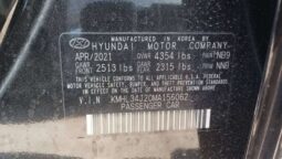 Salvaged Cars 2021 Hyundai Sonata