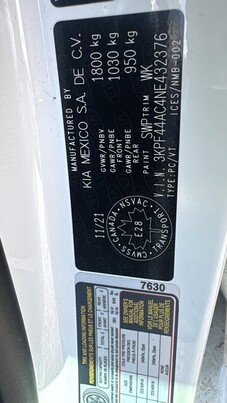 Salvaged Cars 2022 Kia Forte