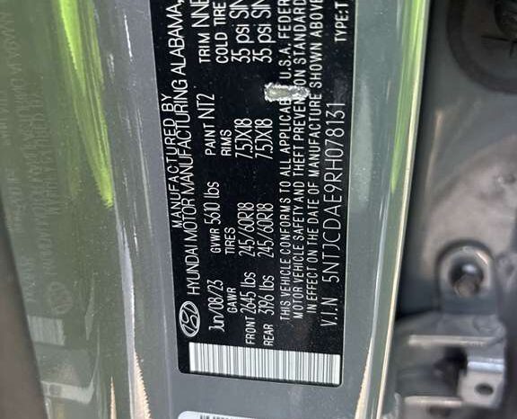 
								Salvaged Cars 2024 Hyundai Santa Cruz full									