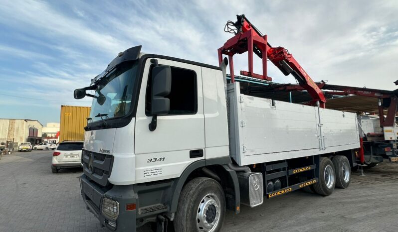 
								Mercedes-Benz Actros 3341 Crane Truck 2011 | GCC Approved | Heavy Duty full									